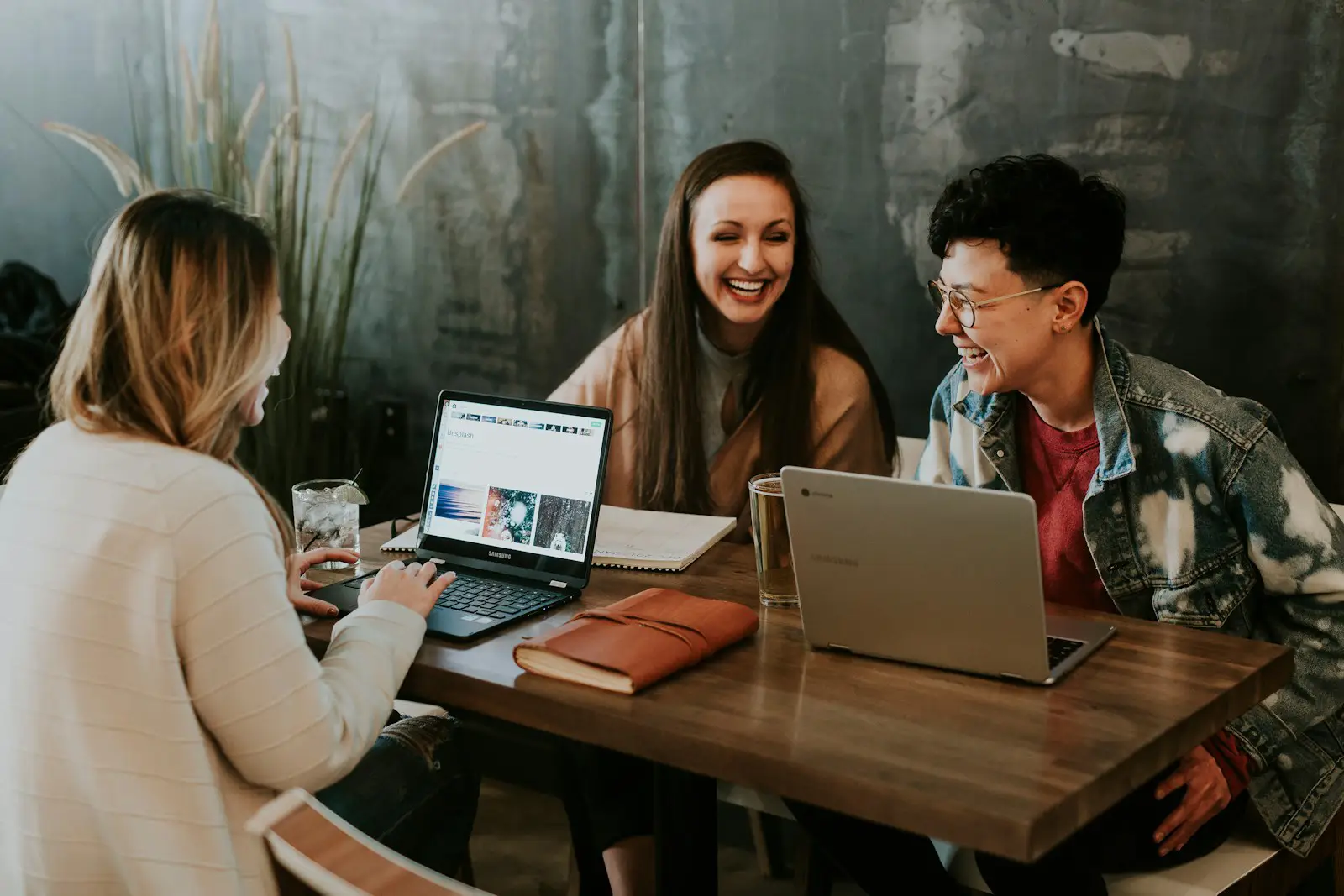 Dedicated professional collaborating with a team
